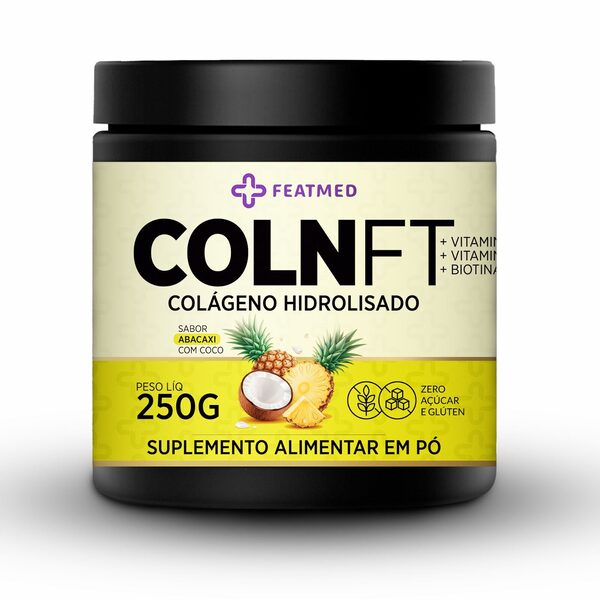 ColnFT Colágeno Hidrolisado Abacaxi com Coco 250g